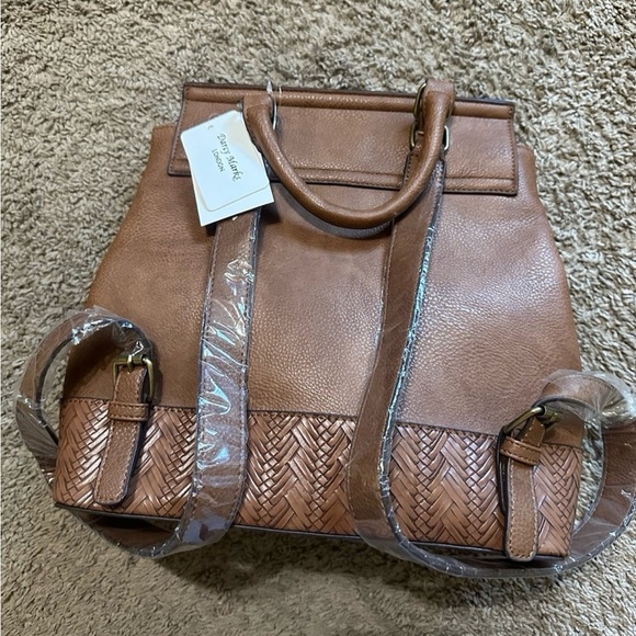 Tan Leather backpack main image 6